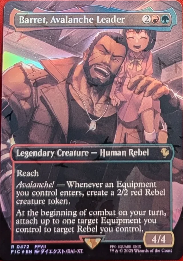 Barret, Avalanche Leader — Chocobo Track foil