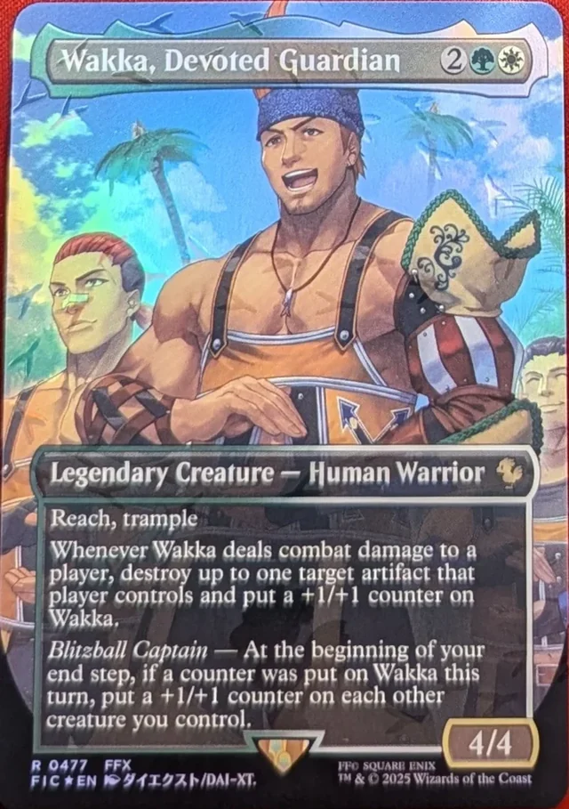 Wakka, Devoted Guardian — Chocobo Track foil
