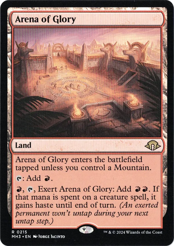 Arena of Glory from Modern Horizons 3 Magic the Gathering Proxy