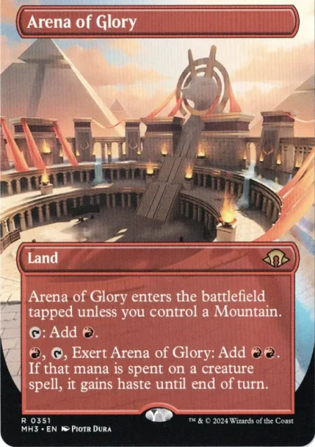 Arena of Glory (Borderless) from Modern Horizons 3 Magic the Gathering Proxy