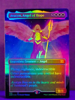 FOIL Avacyn, Angel of Hope (Borderless) from Double Masters  Proxy