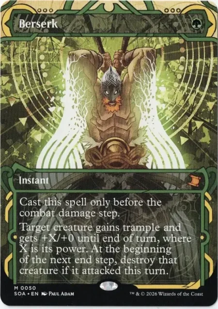 Berserk from Secrets of Strixhaven: Mystical Archive Magic the Gathering Proxy