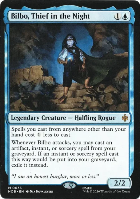 Bilbo, Thief in the Night from The Hobbit Magic the Gathering Proxy