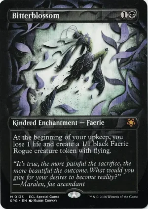 Bitterblossom (Borderless) from Special Guests Magic the Gathering Proxy
