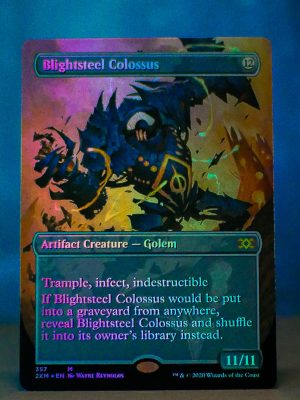 FOIL Blightsteel Colossus from Double Masters Box Topper Proxy