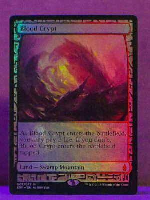 FOIL Blood Crypt from Zendikar Expedition Proxy