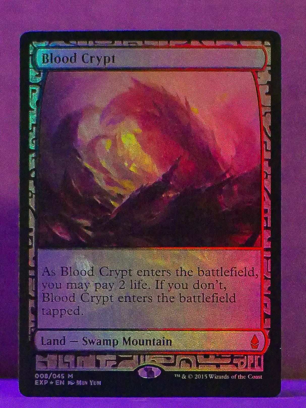 FOIL Blood Crypt from Zendikar Expedition Magic the Gathering MTG Proxy Card