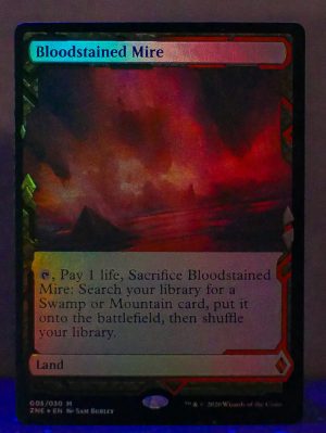 FOIL Bloodstained Mire from Zendikar Rising Expedition Proxy