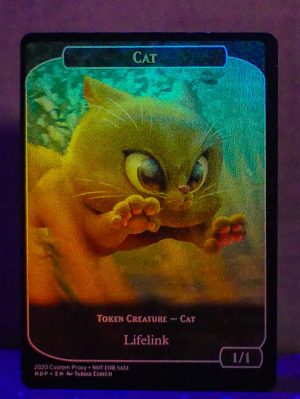 FOIL TOKEN Double-sided Cat from Secret Lair Drop Series Proxy