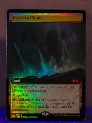FOIL Cavern of Souls (Borderless) from Ultimate Masters Box Topper Proxy