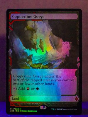 FOIL Copperline Gorge from Zendikar Rising Expedition Proxy