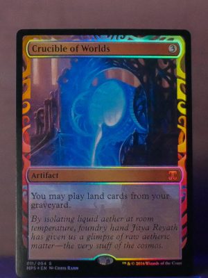 FOIL Crucible of Worlds from  Kaladesh Invention Proxy