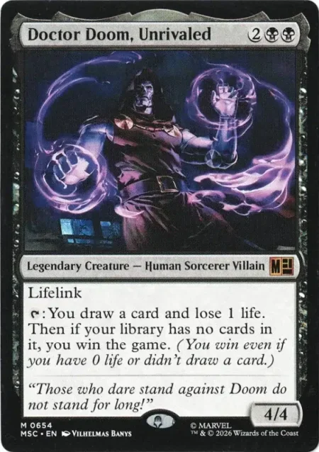 Doctor Doom, Unrivaled from Marvel Super Heroes Commander Magic the Gathering Proxy