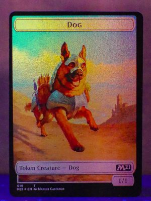 FOIL TOKEN Dog//Griffin Double-sided from Core Set 2021 Proxy
