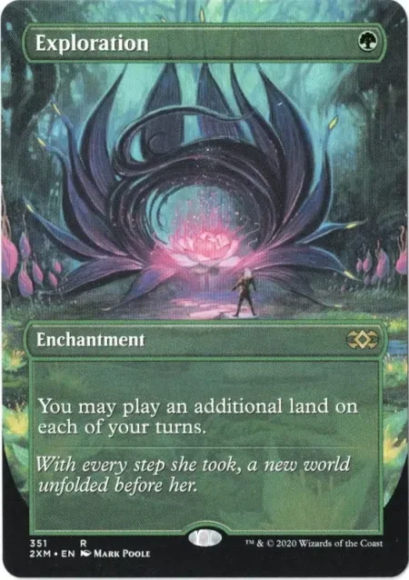 Exploration (Borderless) from Double Masters Magic the Gathering Proxy