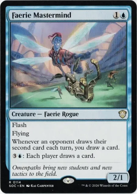 Faerie Mastermind from Commander: Secrets of Strixhaven Magic the Gathering Proxy