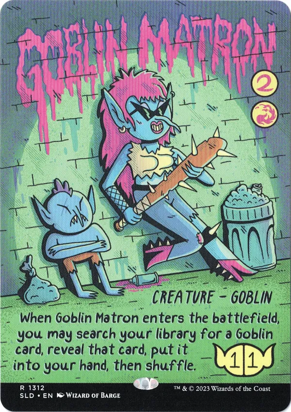 Goblin Matron (1312) from Secret Lair Drop Magic the Gathering Proxy