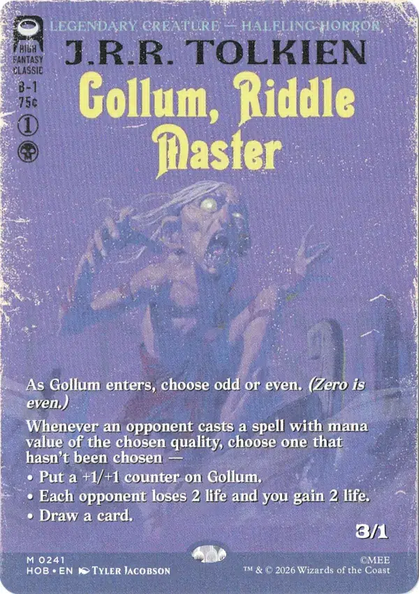 Gollum Riddle Master – mtg proxy