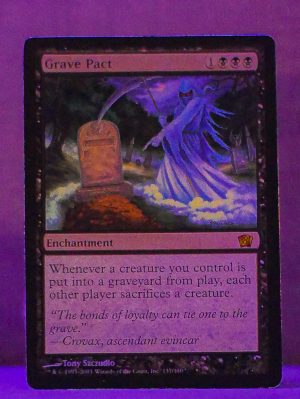 FOIL Grave Pact from 8th Edition Proxy