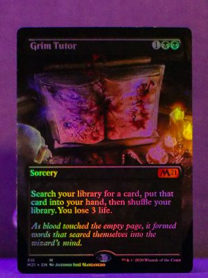 FOIL Grim Tutor (Alternate Art) from Core Set 2021 Proxy