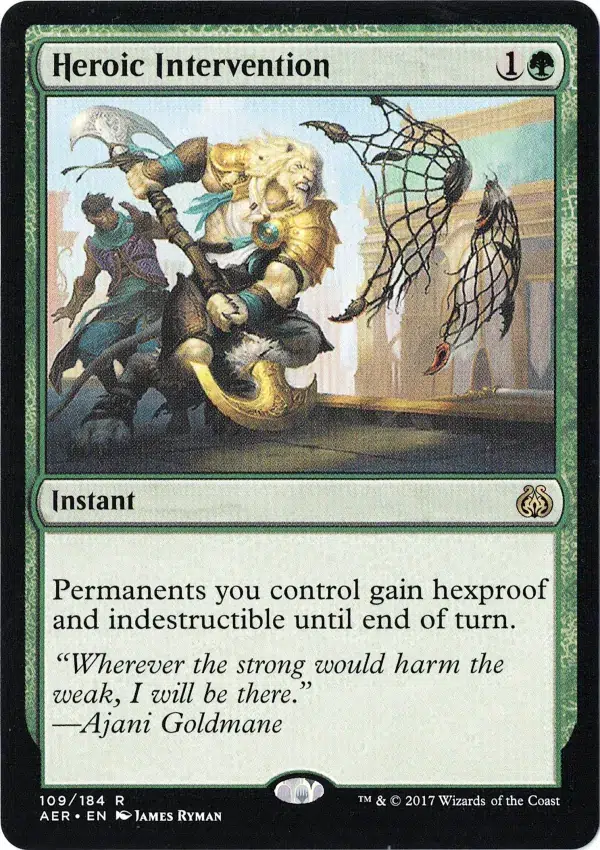 Heroic Intervention from Aether Revolt Magic the Gathering Proxy