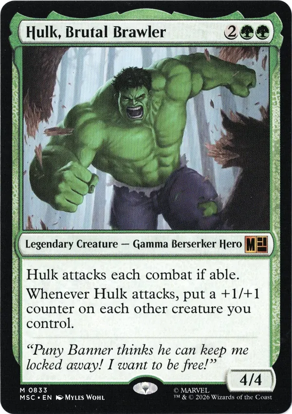 Hulk Brutal Brawler – magic the gathering proxy