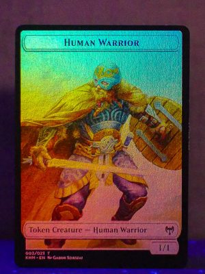 FOIL TOKEN Human Warrior//Koma's Coil Proxy