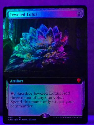 FOIL Jeweled Lotus (Extended Art) from Commander Legends Proxy