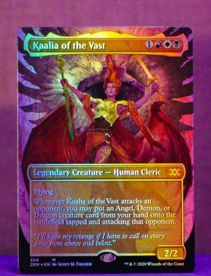 FOIL Kaalia of the Vast (Borderless) from Double Masters Box Topper Proxy