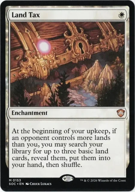 Land Tax from Commander: Secrets of Strixhaven Magic the Gathering Proxy