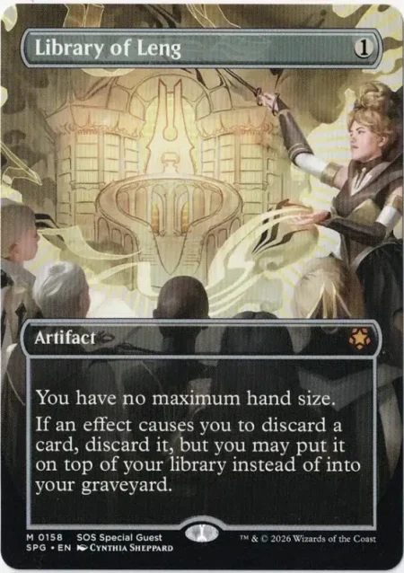 Library of Leng (Borderless) from Special Guests Magic the Gathering Proxy
