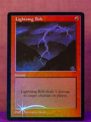 FOIL Lightning Bolt from Judge Promo Proxy