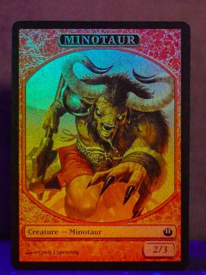 FOIL TOKEN Minotaur from Lunar New Year’s Promo Proxy