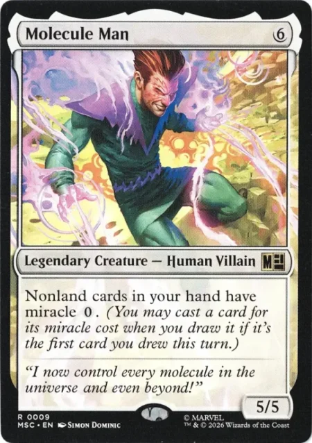 Molecule Man from Marvel Super Heroes Commander Magic the Gathering Proxy