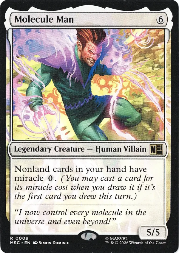 Molecule Man from Marvel Super Heroes Commander Magic the Gathering Proxy