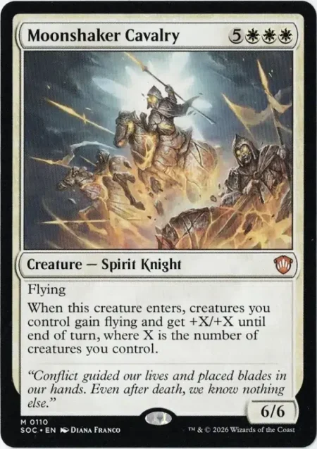 Moonshaker Cavalry from Commander: Secrets of Strixhaven Magic the Gathering Proxy