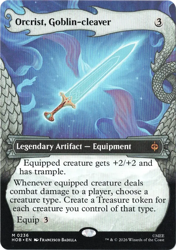 Orcrist, Goblin-cleaver (Showcase) from The Hobbit Magic the Gathering Proxy