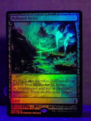 FOIL Polluted Delta from Zendikar Expedition Proxy