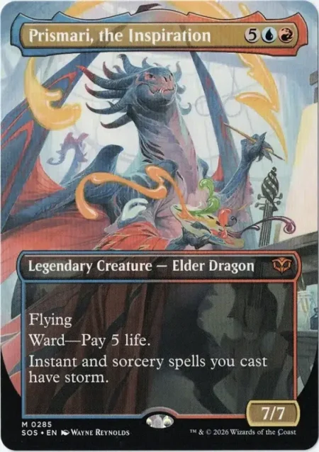 Prismari, the Inspiration (Borderless) from Secrets of Strixhaven Magic the Gathering Proxy
