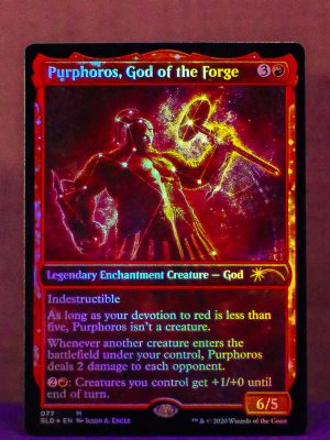 FOIL Purphoros, God of the Forge from Secret Lair Drop Series Proxy