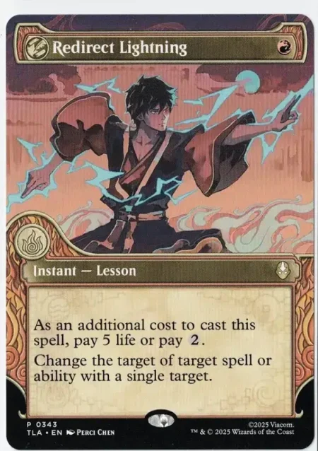 Redirect Lightning (Showcase) from Avatar: The Last Airbender Magic the Gathering Proxy