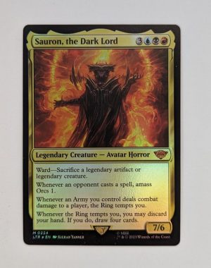 FOIL Sauron, the Dark Lord from Universes Beyond: The Lord of the Rings: Tales of Middle-earth Proxy