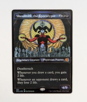 FOIL Sheoldred, the Apocalypse Showcase from Dominaria United Proxy