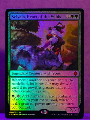 FOIL Selvala, Heart of the Wilds from Conspiracy: Take the Crown Proxy