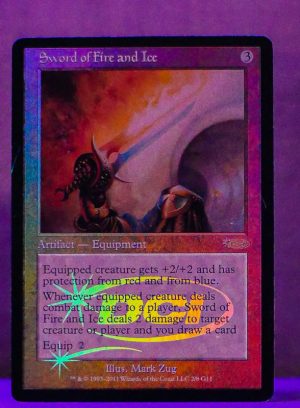 FOIL Sword of Fire and Ice from Judge Promo Proxy