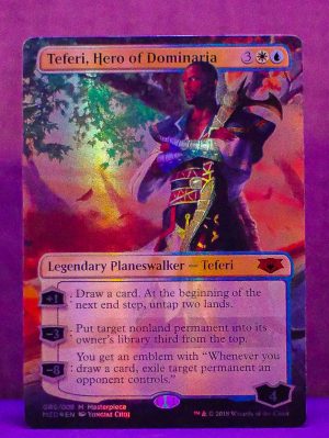 FOIL Teferi, Hero of Dominaria from Guilds of Ravnica: Mythic Edition Proxy