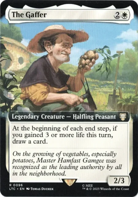 The Gaffer (Extended Art) from Tales of Middle-earth Commander Magic the Gathering Proxy