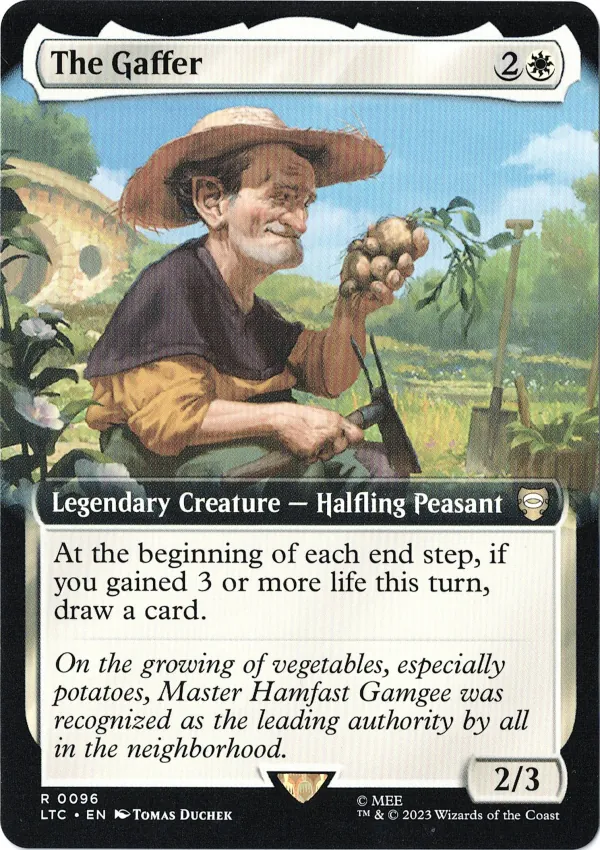 The Gaffer (Extended Art) from Tales of Middle-earth Commander Magic the Gathering Proxy