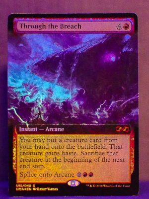 FOIL Through the Breach from Ultimate Masters Box Topper Proxy