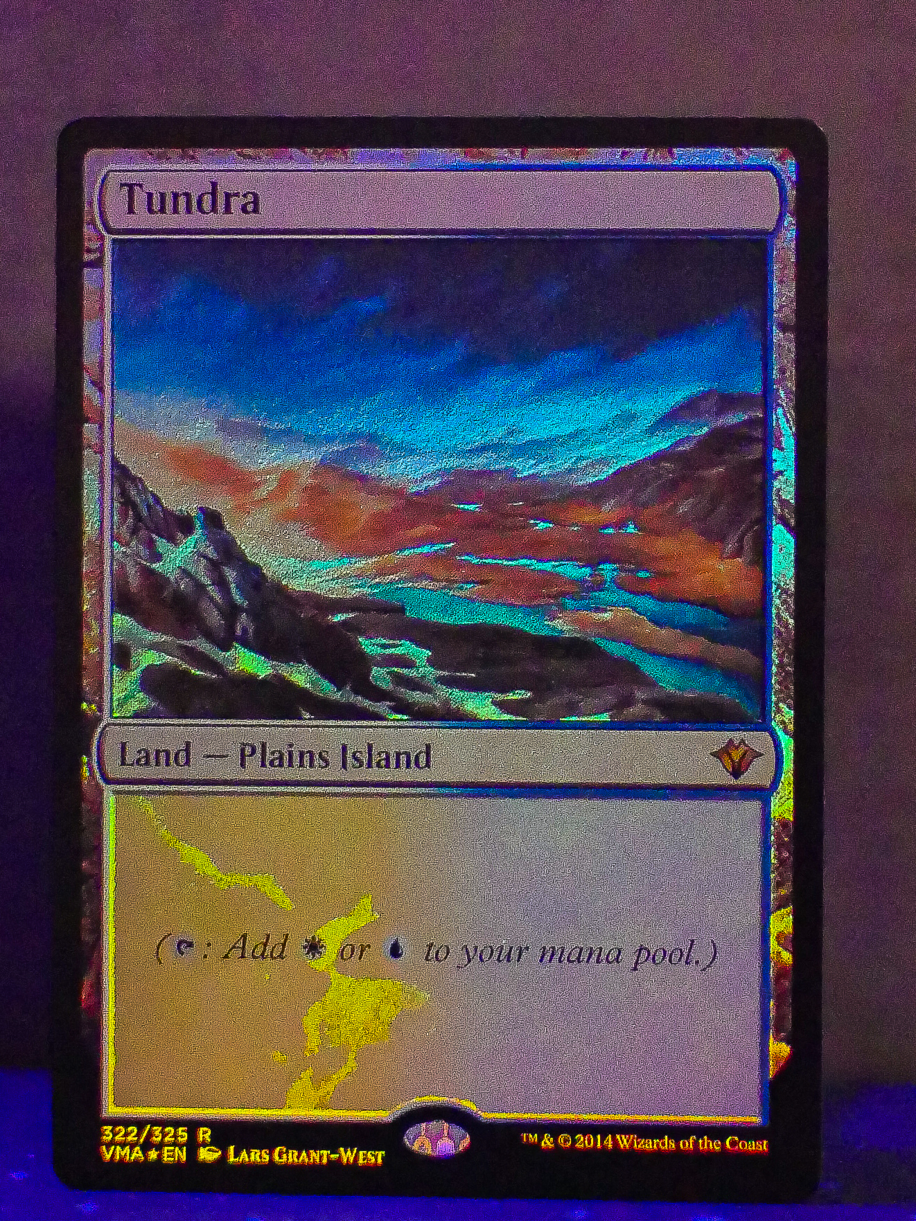 FOIL Tundra from Vintage Masters Magic the Gathering MTG Proxy Card with  Recessed Hologram
